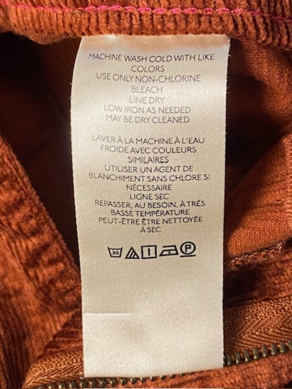 Anthropologie Maeve The Colette Corduroy Cropped Pants Size 31 - Picture 6 of 16